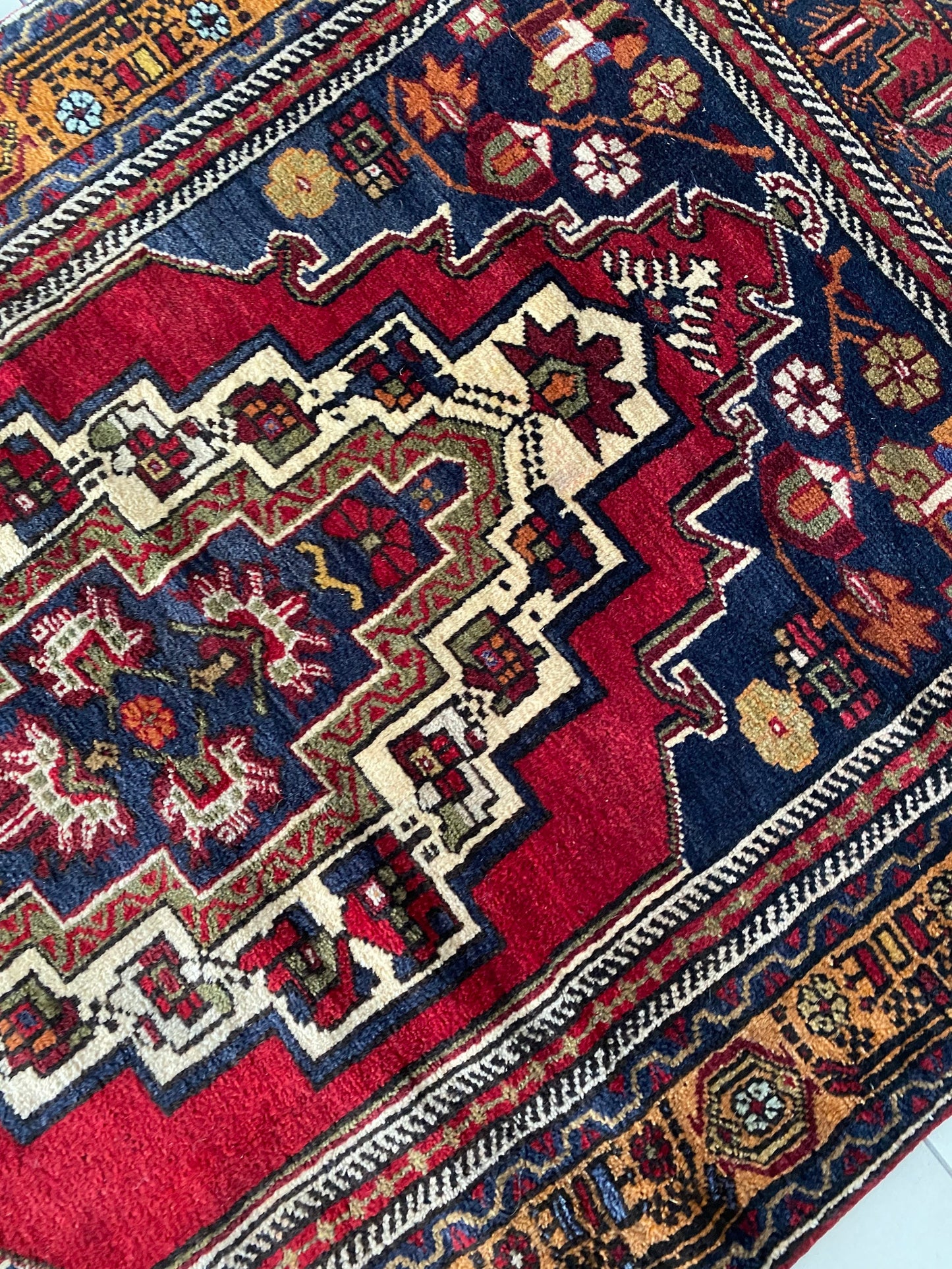 Turkish Vintage Rug, Yahyali Rug, Tribal Rug, 3x6 Rug,Ethnic Rug, Oriental Rug, Handwoven Rug, Nomadic Rug,Rug for Living Room, Kitchen Rug