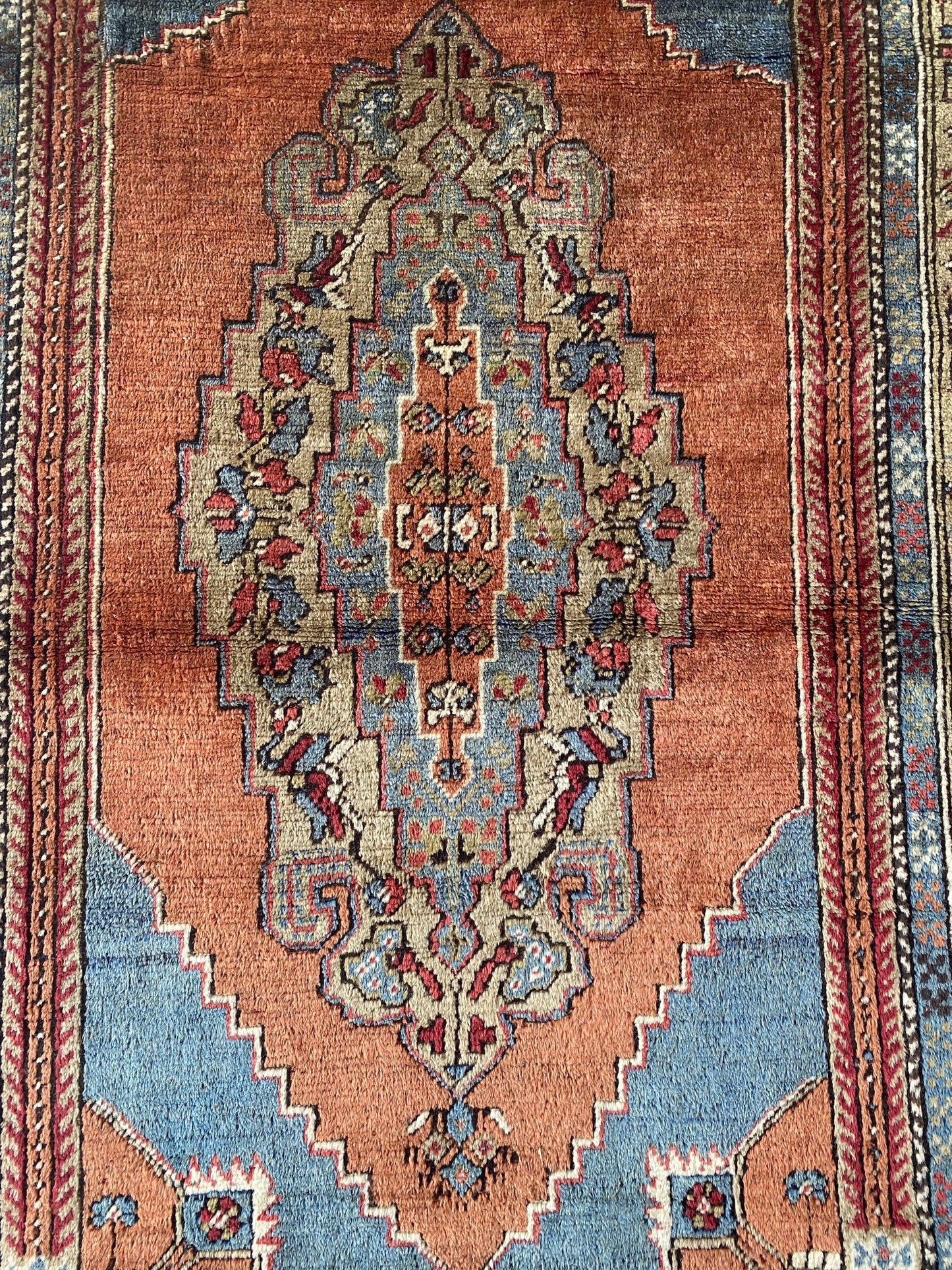 Vintage Anatolian Taspinar Rug with High Quality Silky Wool