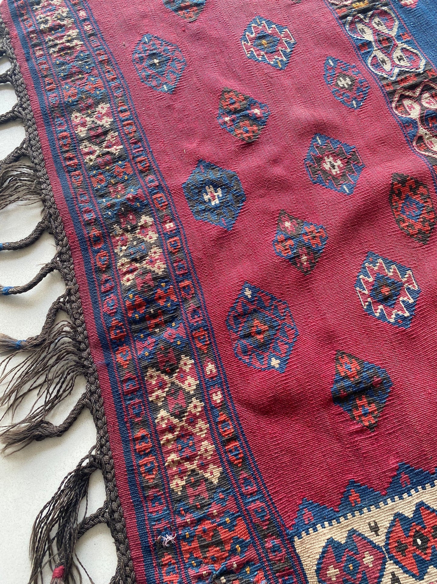 Kurdish Kilim Rug. East Anatolian Kilim. Small Kilim Runner. Tribal Kilim Rug. Tribal Kilim Runner