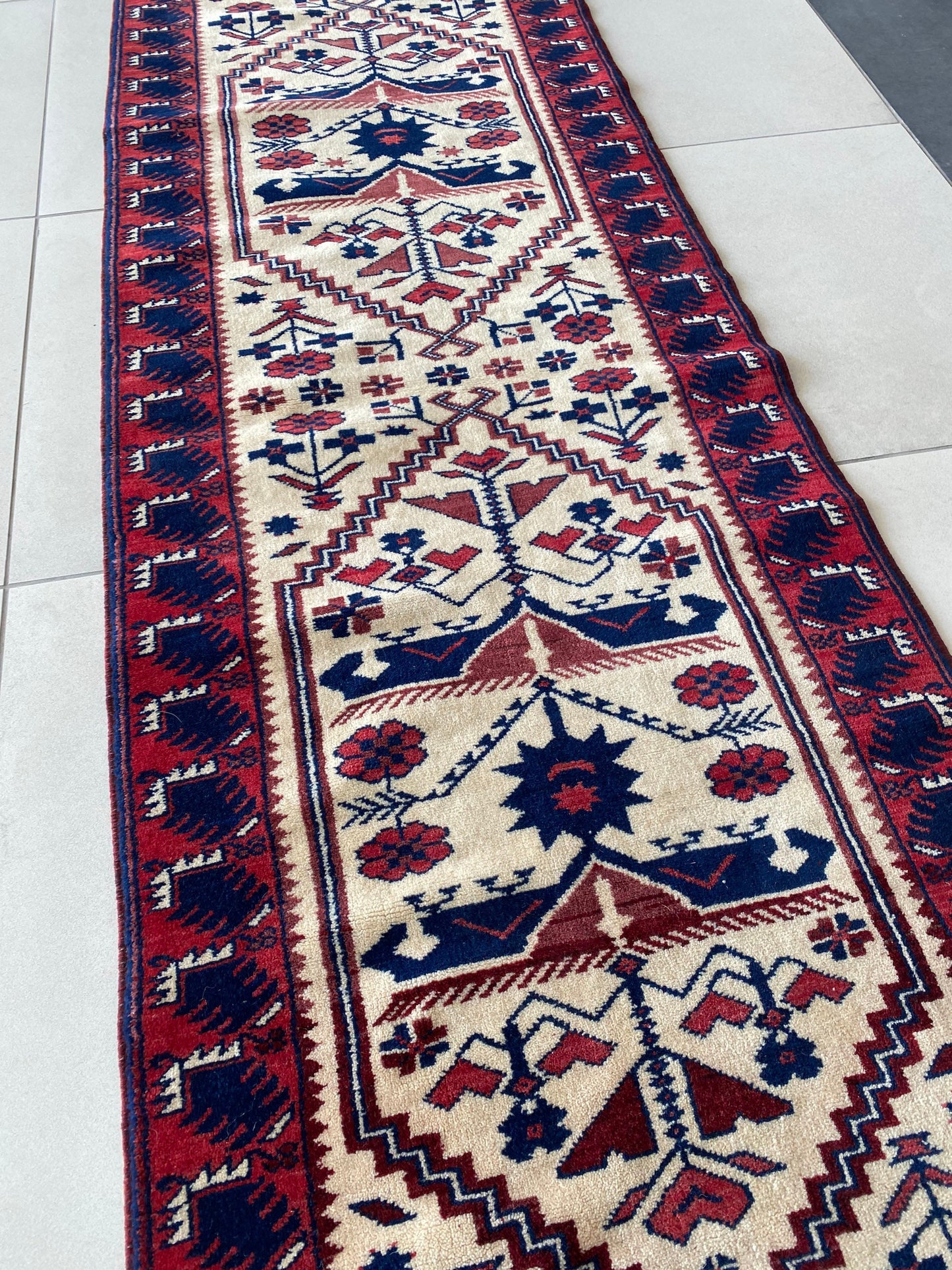 Yagcibedir Rug, 2x7 Vintage Runner Rug