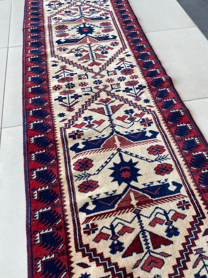 Yagcibedir Rug, 2x7 Vintage Runner Rug