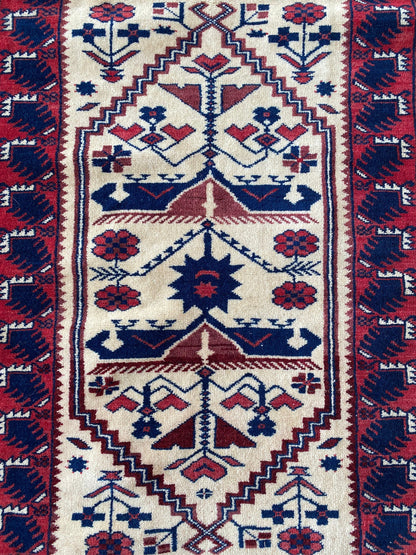 Yagcibedir Rug, 2x7 Vintage Runner Rug