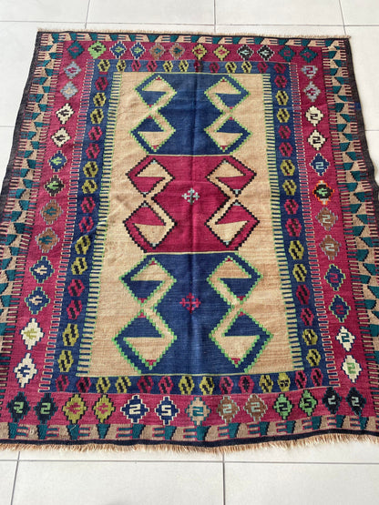 Vintage Kilim Rug,Konya Kilim Rug,Konya Obruk Kilim,Obruk Kilim Rug,Collectable Kilim Rug,Tribal Kilim Rug,Nomadic Kilim Rug,Oriental Kilim