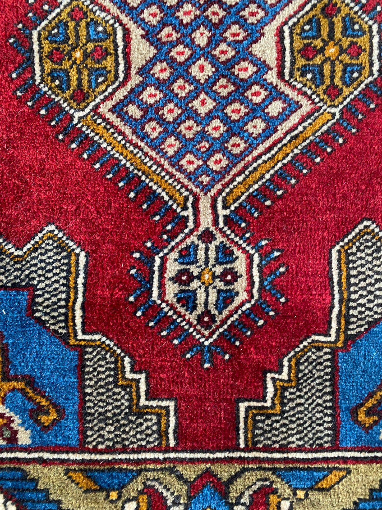 Vintage Anatolian Taspinar Rug with Mosque Motif