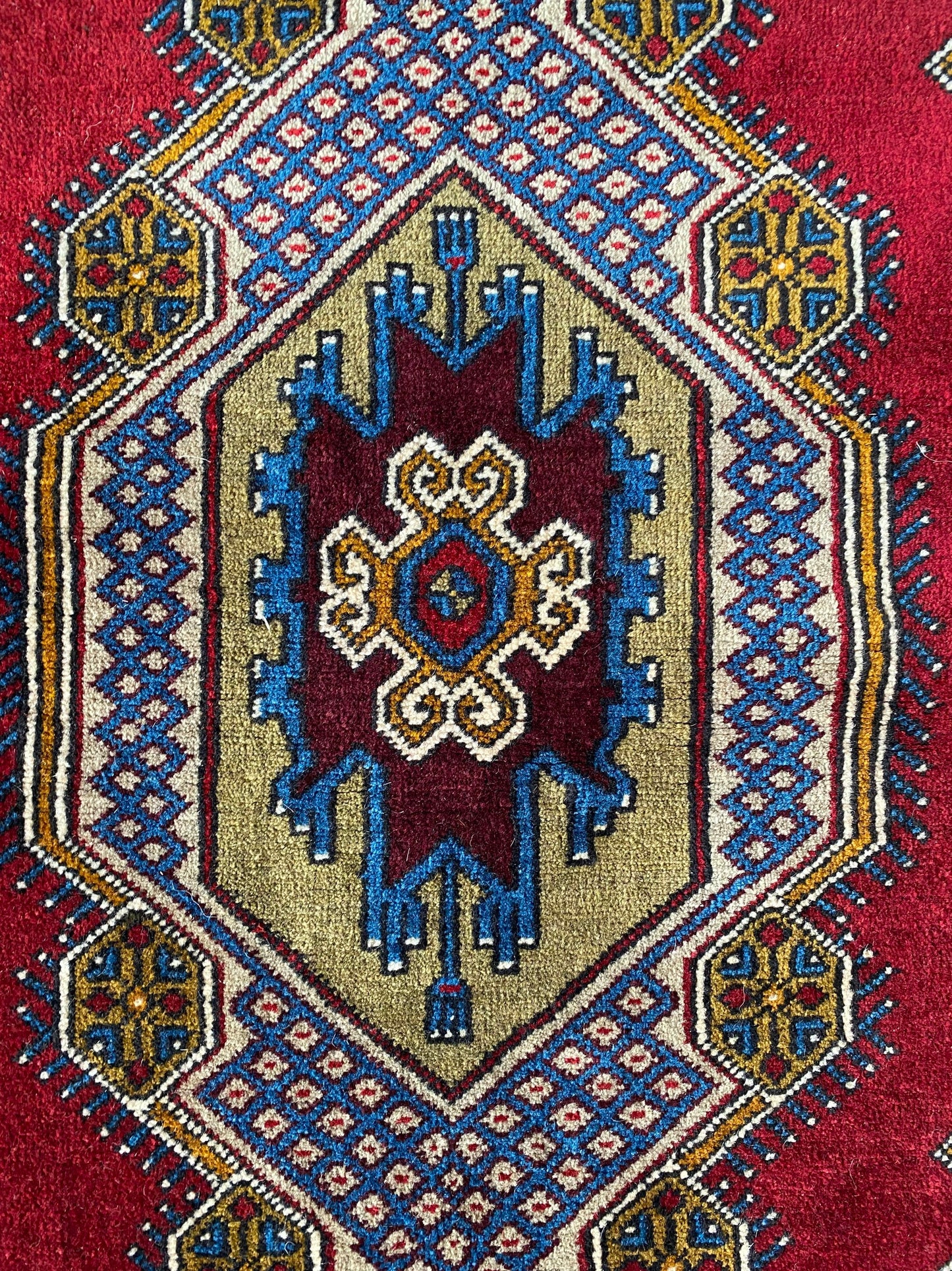 Turkish Rug with Mosque Motif, Taspinar Rug, Taspinar Carpet, Vintage Rug, Handwoven Rug, Anatolian Rug, 3x6 Rug