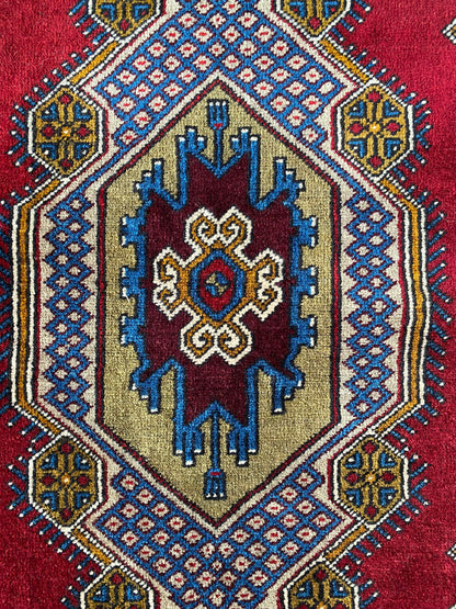 Vintage Anatolian Taspinar Rug with Mosque Motif