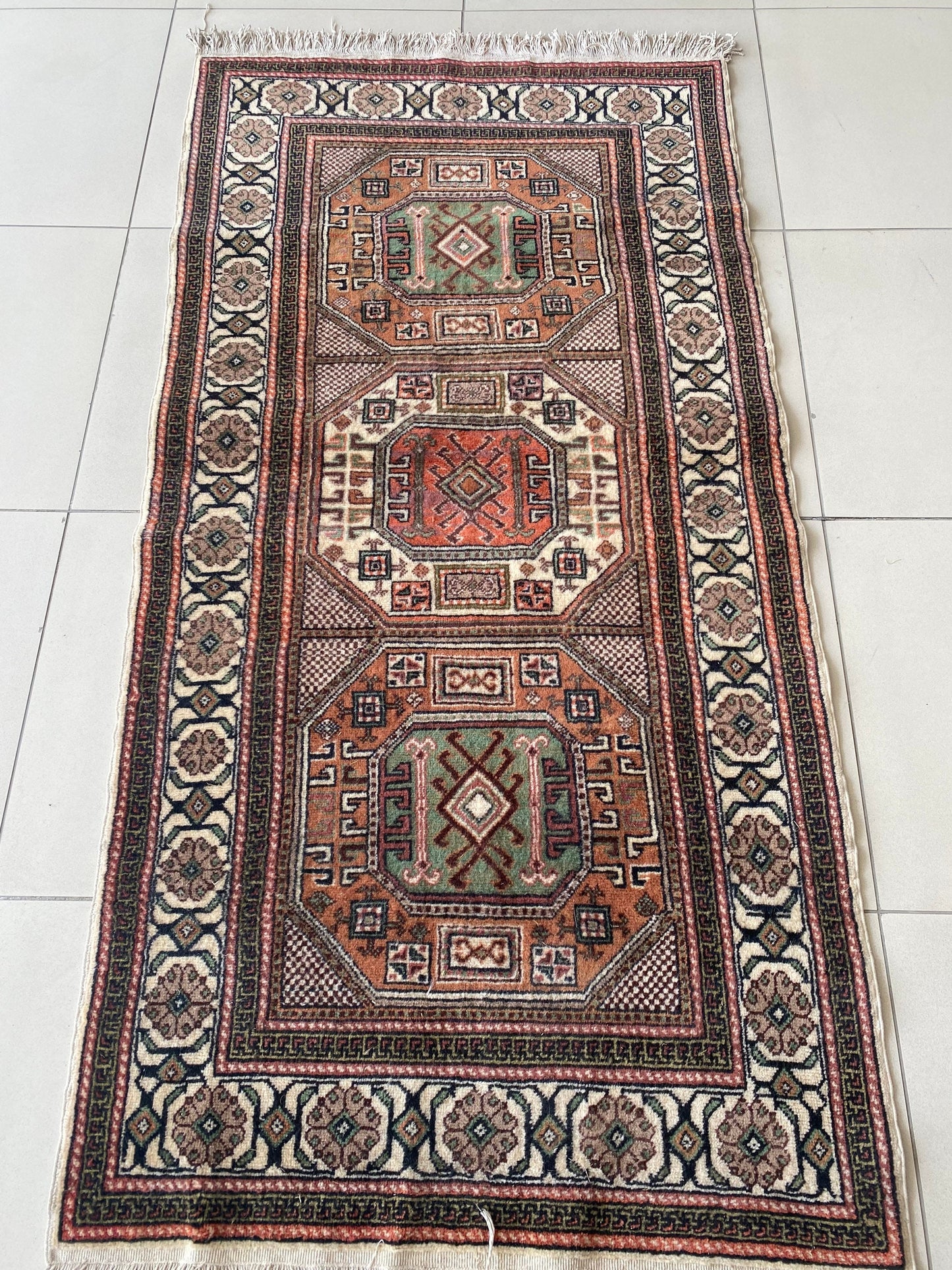 3x7 Vintage Rug, Oriental Rug, Anatolian Rug