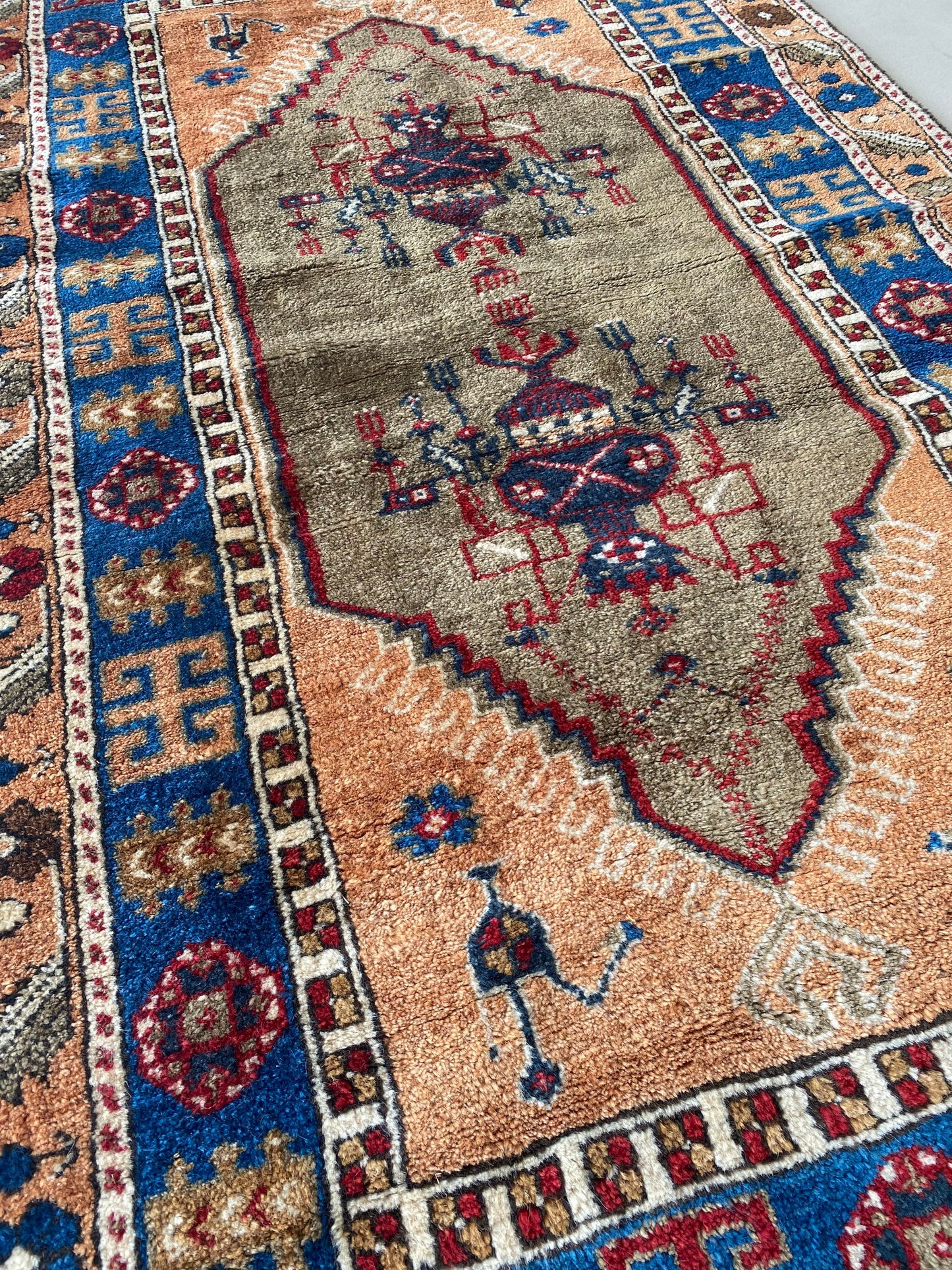 Vintage Turkish Yahyali Rug