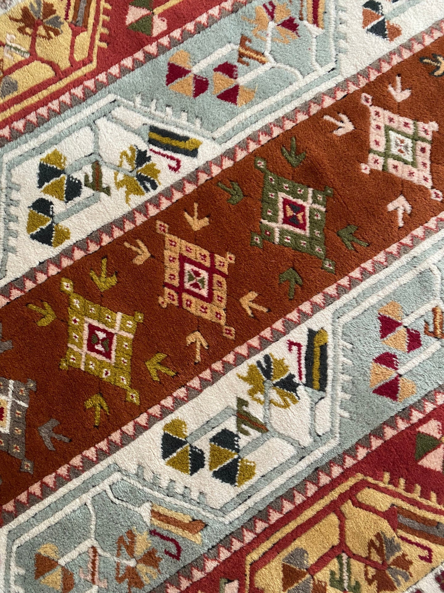 Vintage Turkish Milas Rug