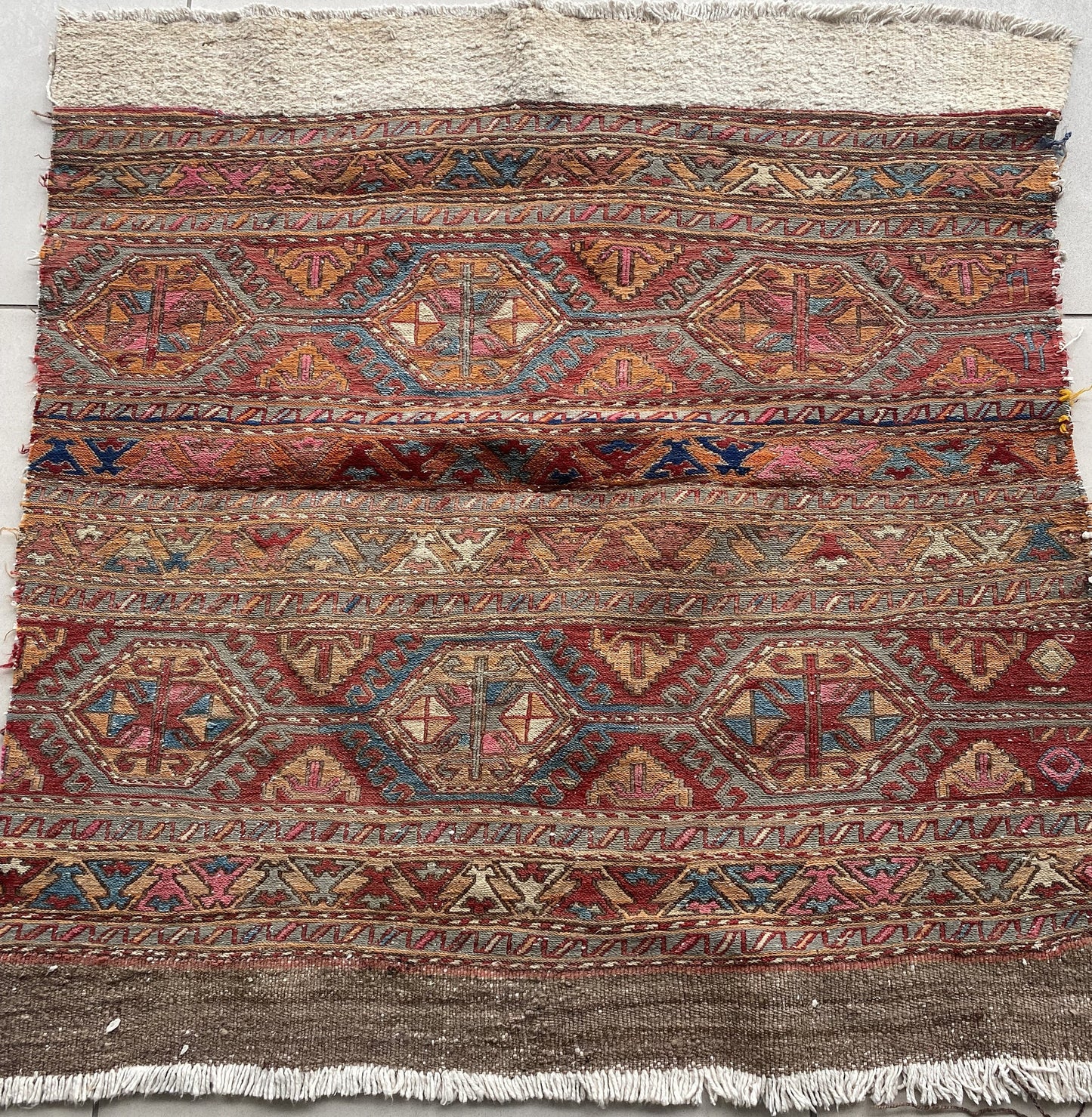 Caucasus Open Beshik, Mafrash Panel, Sumak Kilim