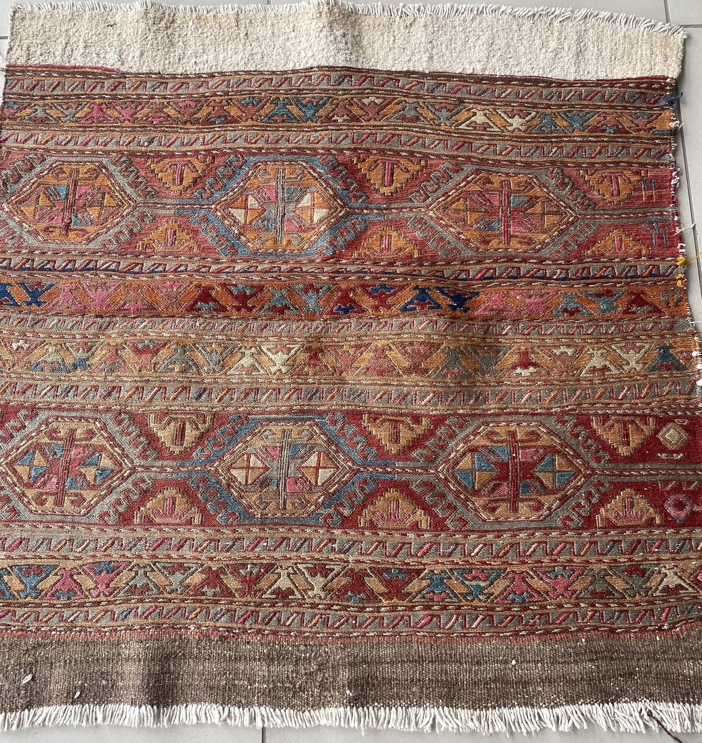 Caucasus Open Beshik, Mafrash Panel, Sumak Kilim