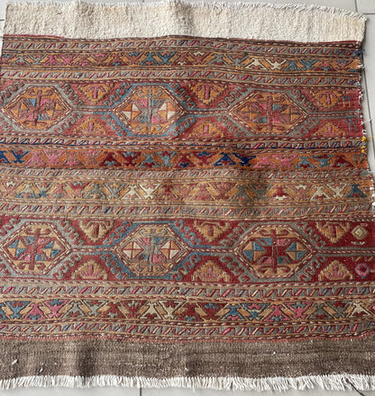 Antique Caucasus Sumak Mafrash Panel