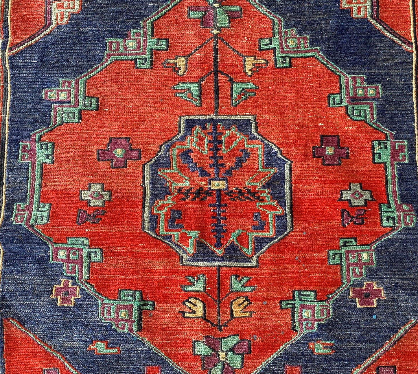 Old Caucasus Sumak, Old Russian Sumak, Daghestan Sumak, 4x8 Sumak, 4x8 kilim