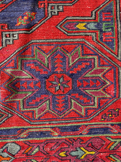 Magnificent old Caucasus Sumak, Old Russian Sumak, Daghestan Sumak, 6x10 ft Sumak