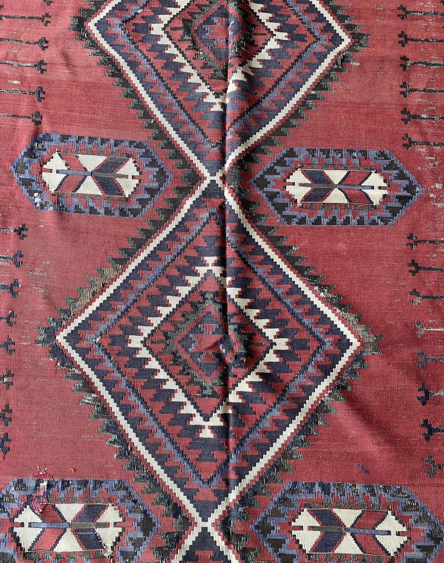 Antique Caucasus Kilim Rug