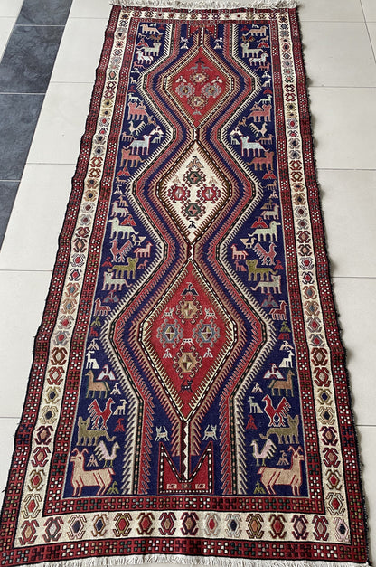 Shahsavan Sumak Runner Rug