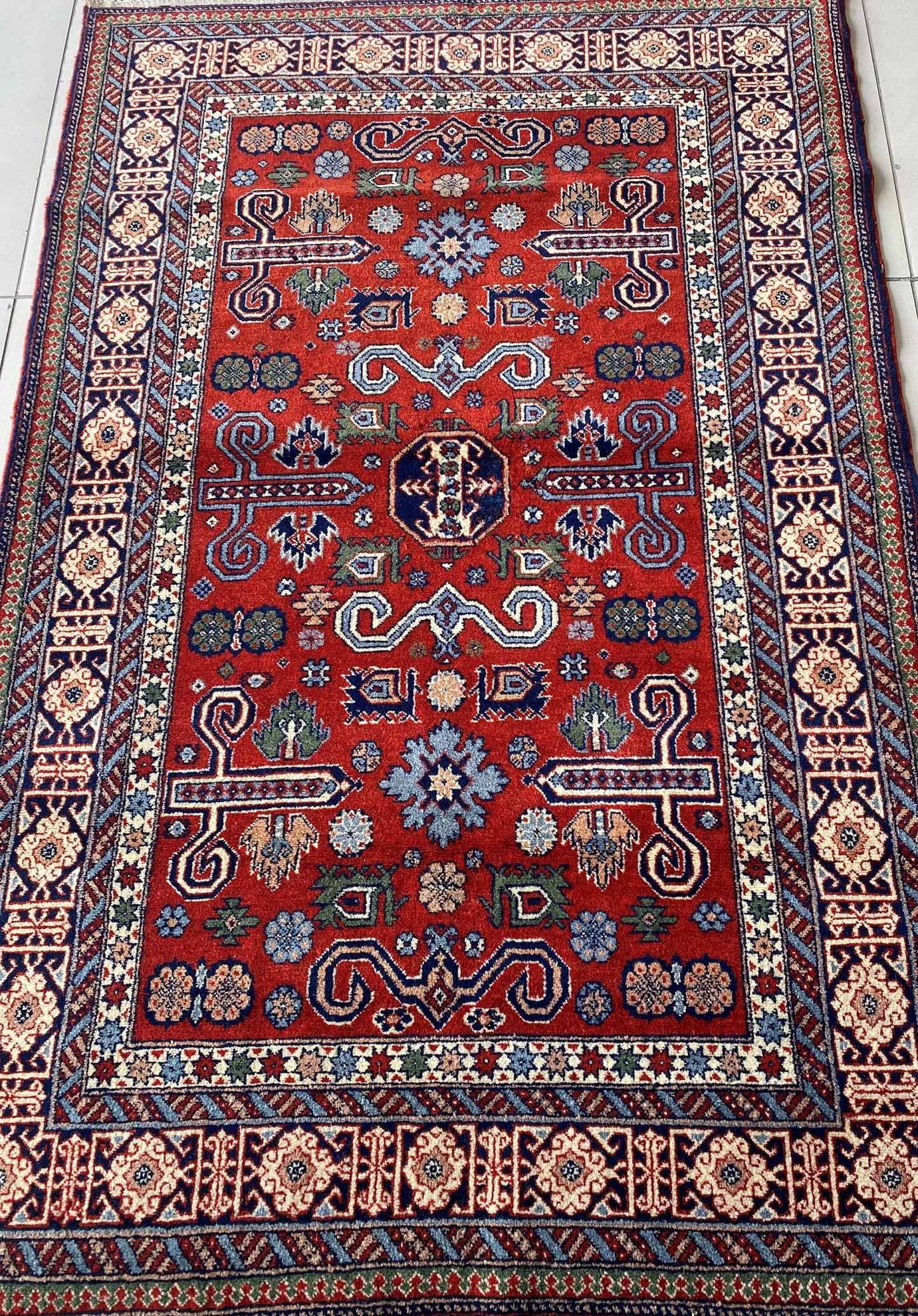 Old Prepedil Rug from Caucasus, 4x6 Caucasus Rug, Collection Piece