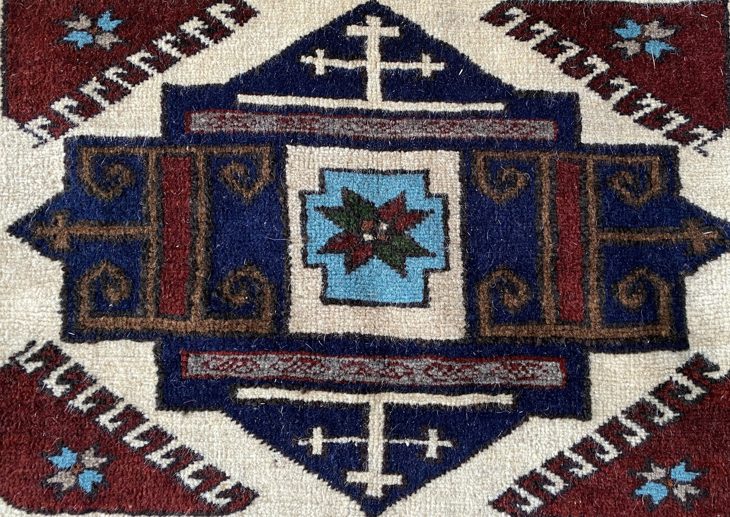 Kars Rug,Church Design Rug,Caucasus Rug,Tribal Rug,Armenian Rug,Oriental Rug,Anatolian Rug,Tribal Rug,4x7 Rug,Handmade Rug,Handwoven Rug