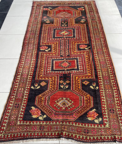 Antique Karabagh Rug, 5x10 Rug