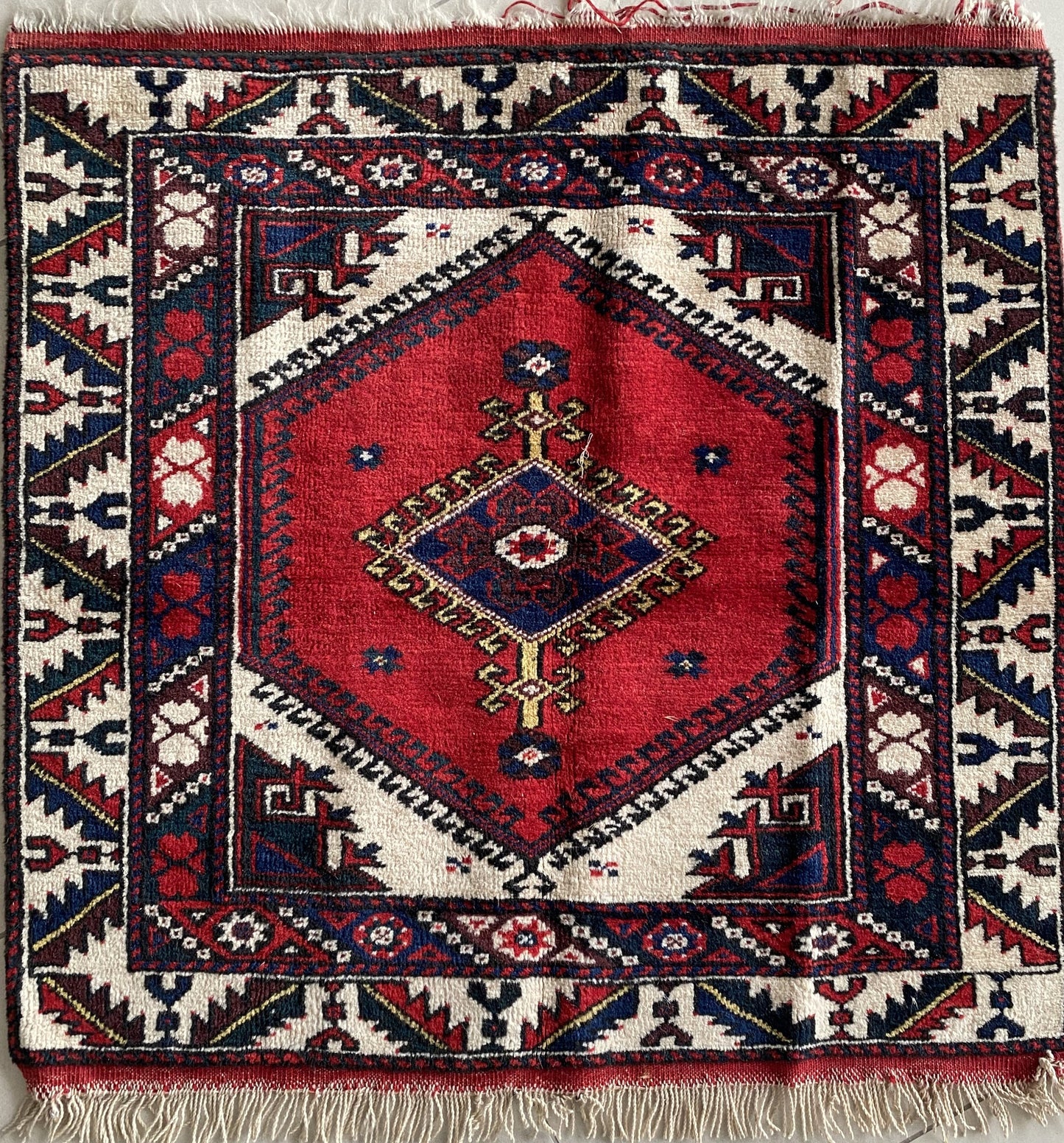 Small Sized Vintage Dosemealti Rug