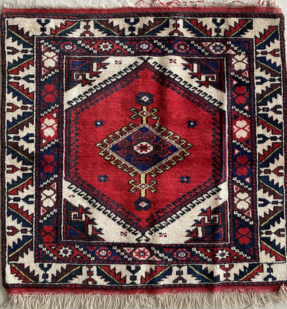 Small Sized Vintage Dosemealti Rug