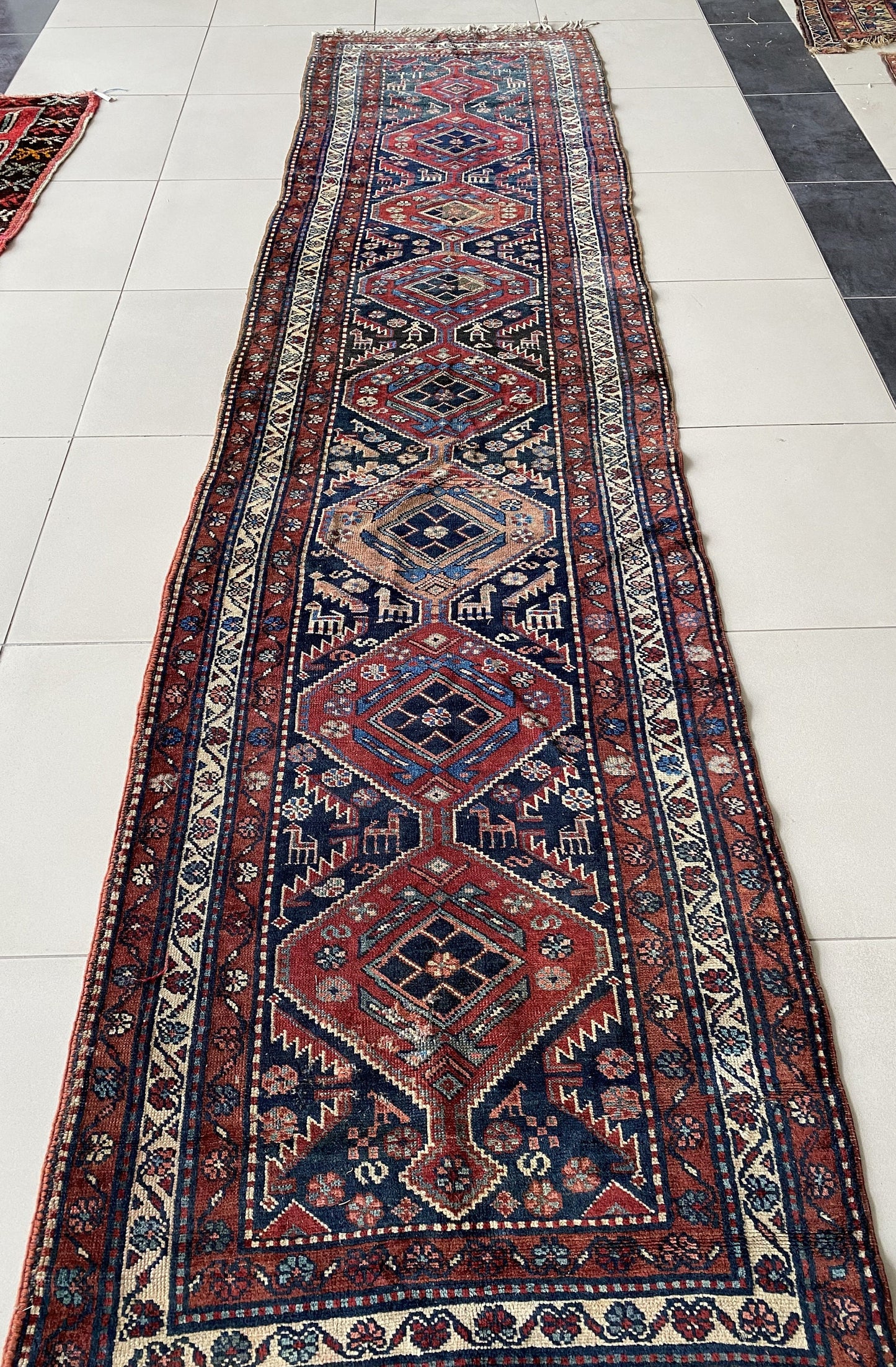 Antique Shirvan Runner Rug