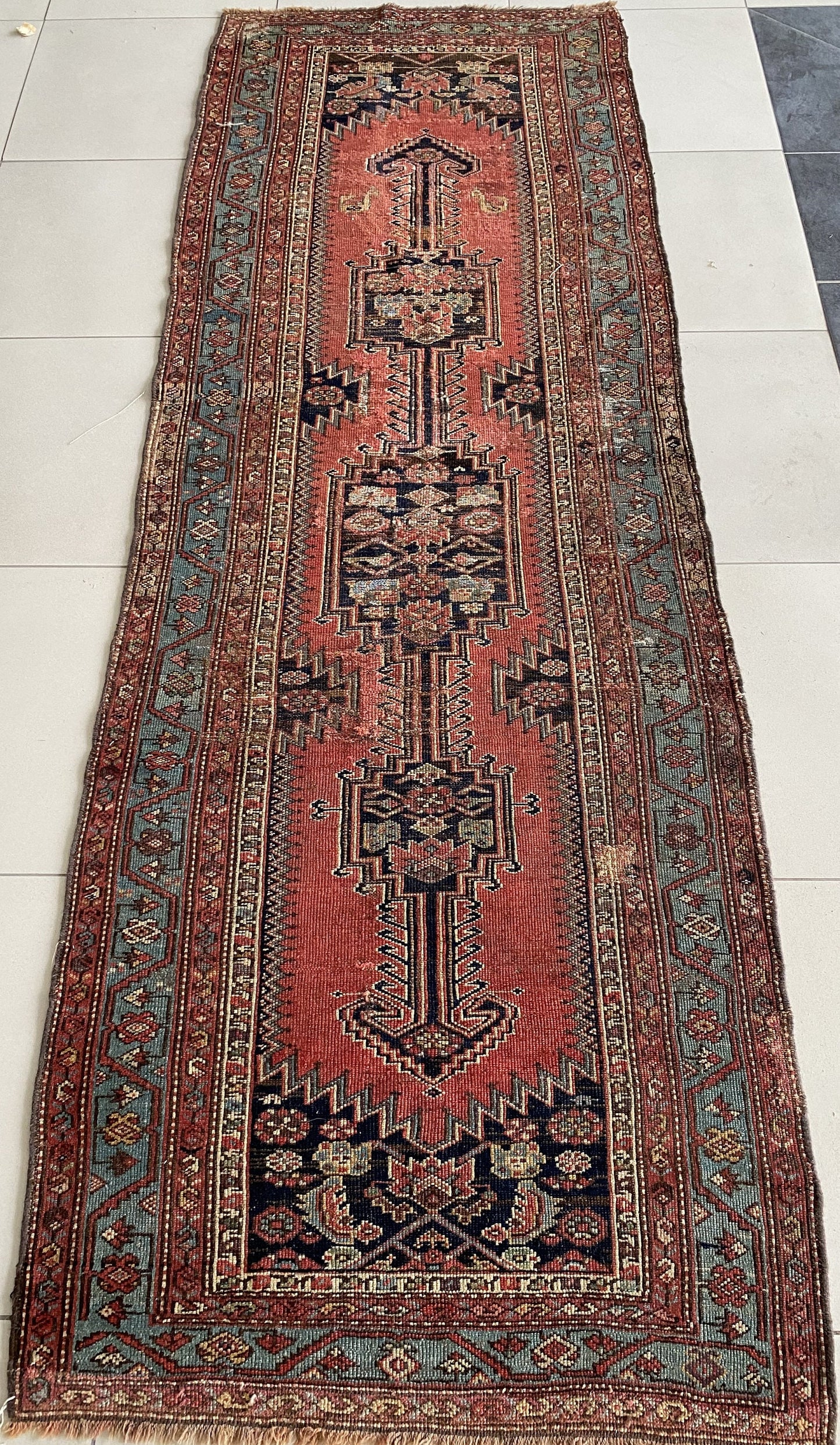 Antique Kurdish Rug from Caucasus, antique Runner rug, Caucasian Runner, Runner Rug, Kurdish Runner Rug