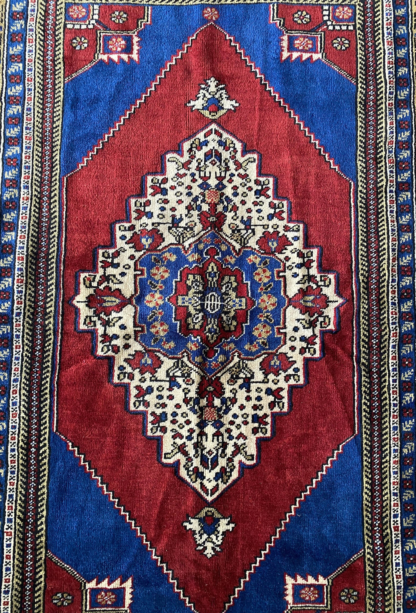 Vintage Turkish Rug,Anatolian Handmade Rug,Taspinar Carpet,Kayseri Rug,Central Anatolia Rug,Wool Rug,5x7 ft Rug