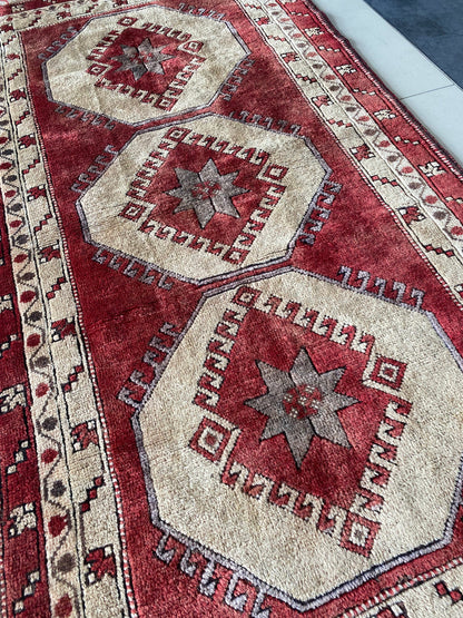 Vintage Rug,Wool Rug,Kurdish Rug,Anatolian Rug,Tribal Rug,Oriental Rug,Traditional Rug,Handmade Rug,Handwoven Rug,4x7 Rug,Ethnic Rug