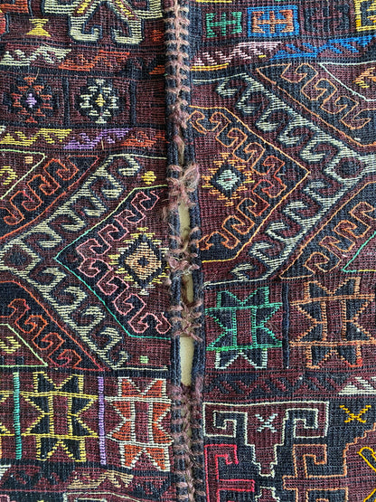 Kurdish Kilim Rug, Kurdish Tribal Kilim, 6x7 Kilim Rug, Nomadic Kilim, Herki Tribe Kilim, Oriental Kilim, Collection Piece,Oriental Rug