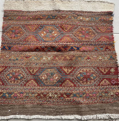 Caucasus Open Beshik, Mafrash Panel, Sumak Kilim