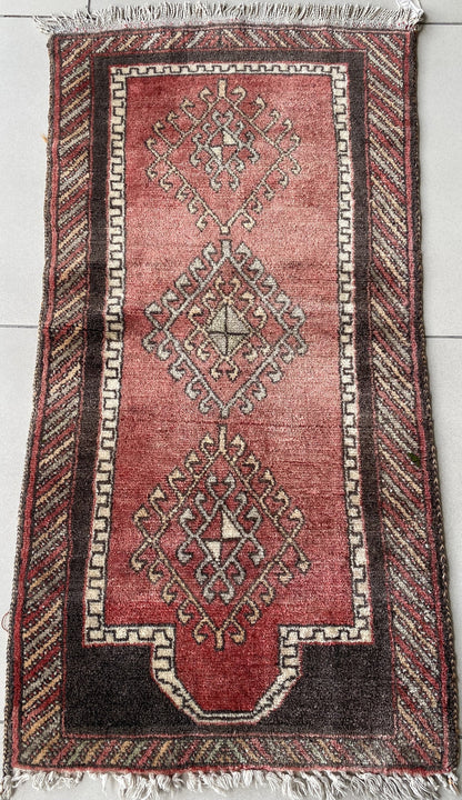 Anatolian Oriental Prayer Rug