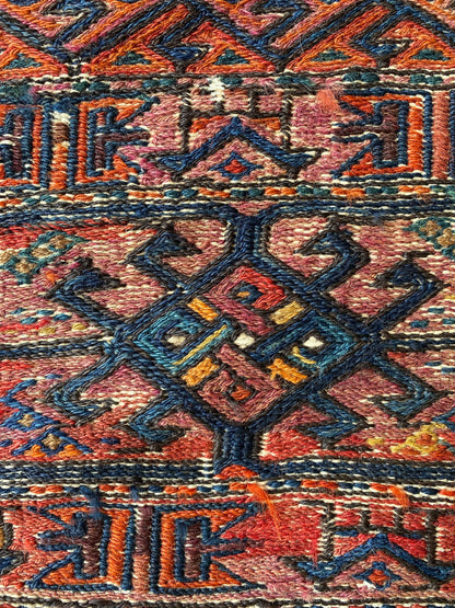 Bakhtiari Tribal Flat Saddle Rug