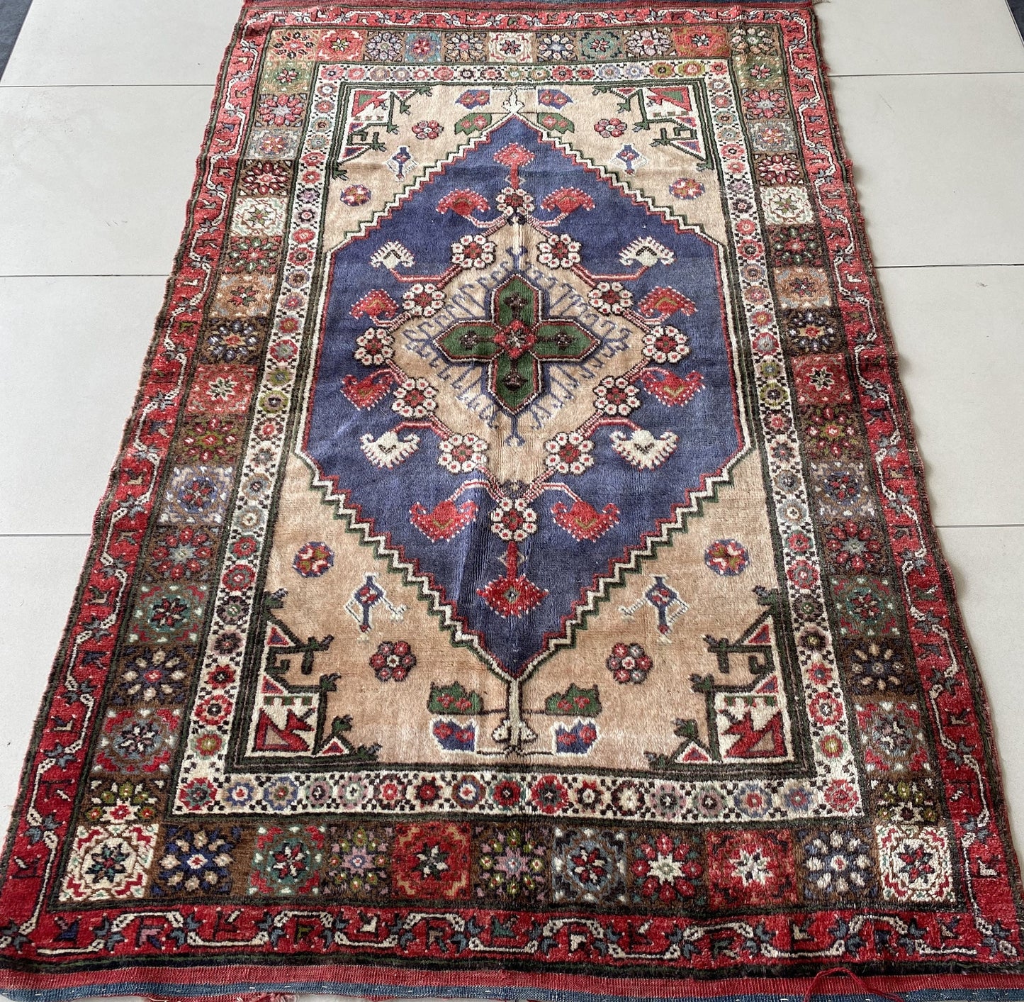 Dazkiri Rug, Dazkiri Carpet, Anatolian Rug, Vintage Rug, Wool Rug, 5x7 Rug, Oriental Rug, Traditional Rug, Turkish Carpet, Handwoven Rug