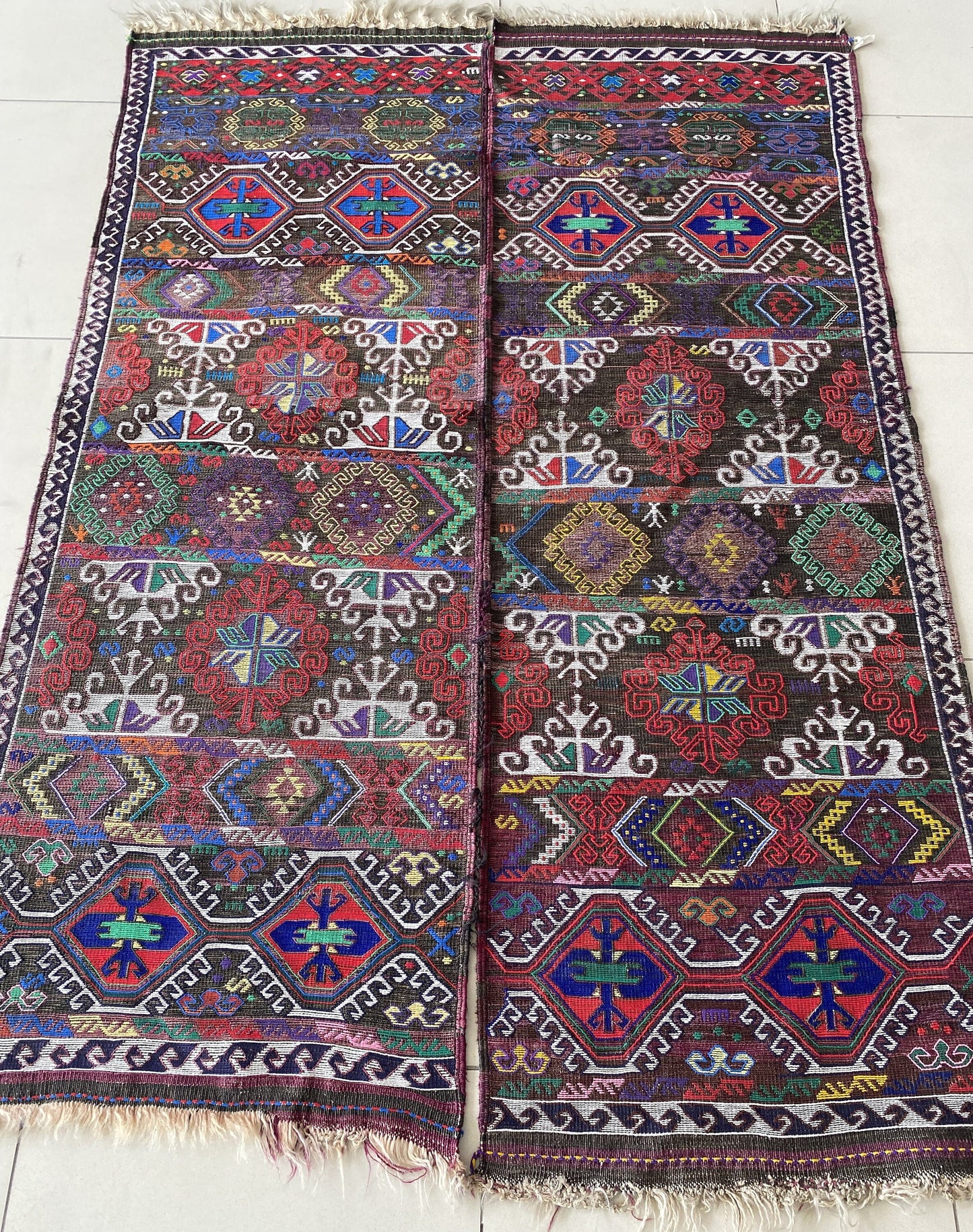 Herki Tribal Kurdish Kilim Rug