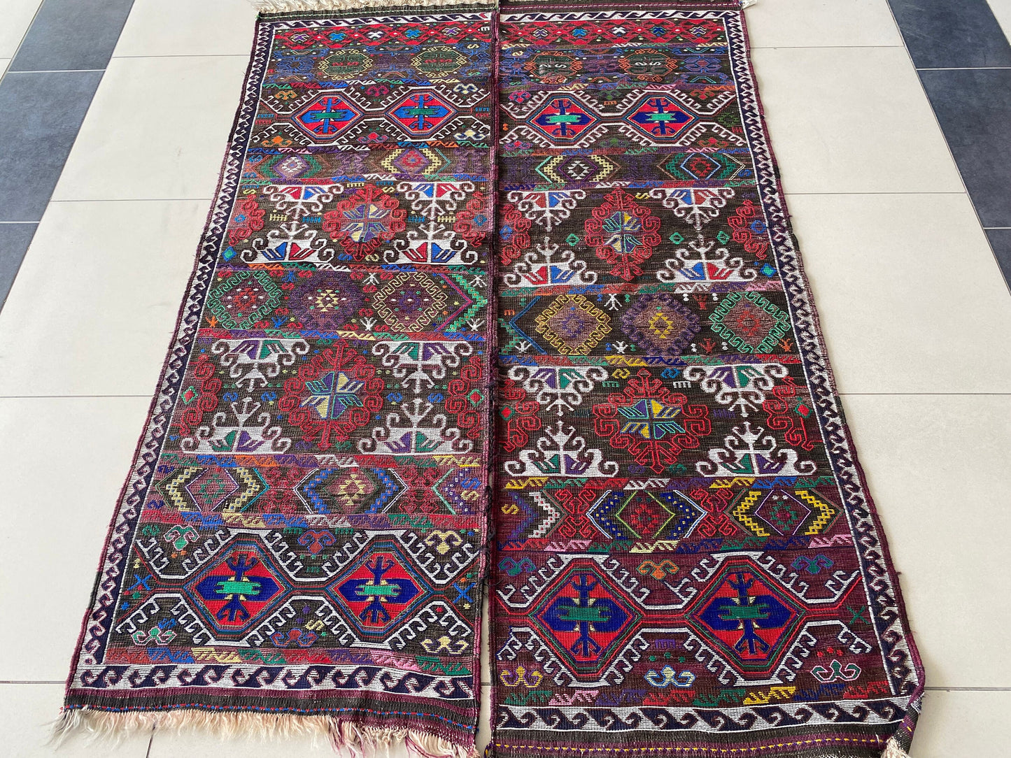 Herki Tribal Kurdish Kilim Rug