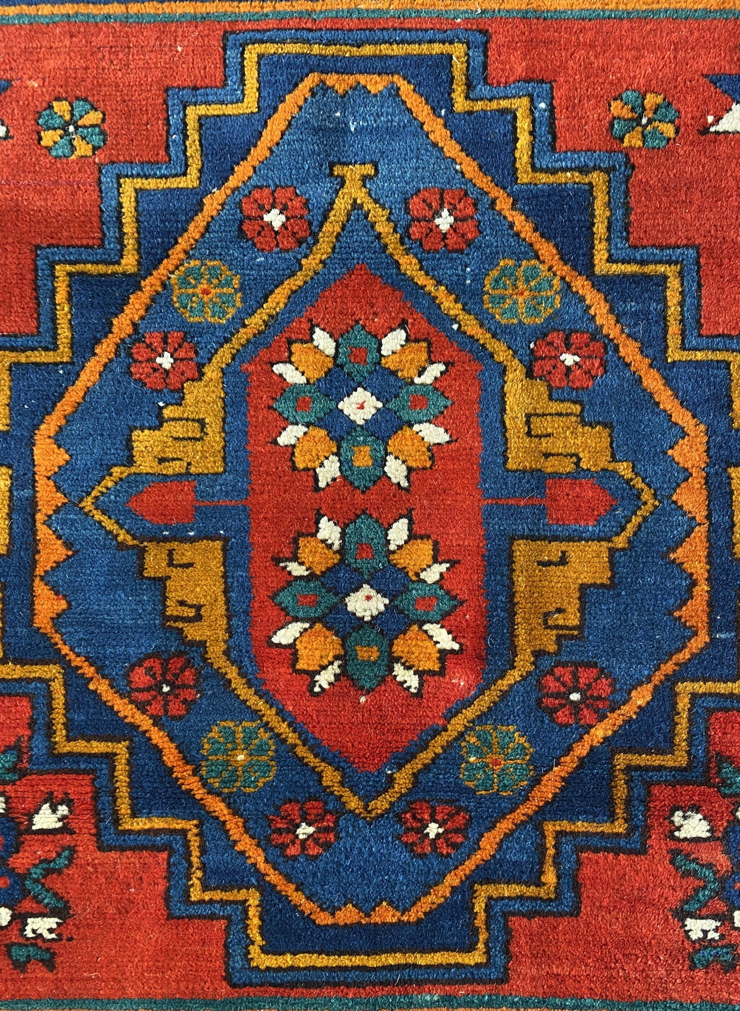 Antique Derbent Rug, 4x7 Rug, Daghestan Rug