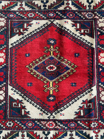 Small Sized Vintage Dosemealti Rug