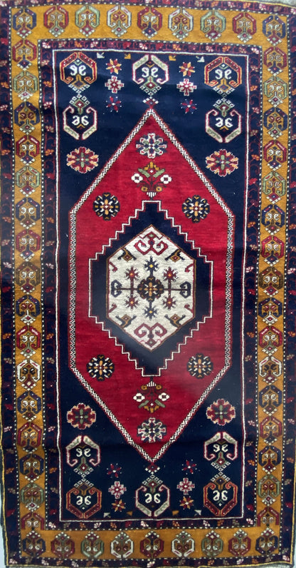 Turkish Vintage Rug, Yahyali Rug, Tribal Rug, 4x7 Rug,Ethnic Rug, Oriental Rug, Handwoven Rug, Nomadic Rug,Rug for Living Room, Kitchen Rug