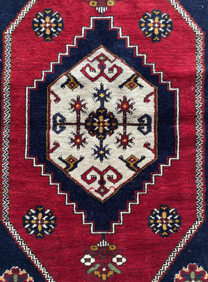 Turkish Vintage Rug, Yahyali Rug, Tribal Rug, 4x7 Rug,Ethnic Rug, Oriental Rug, Handwoven Rug, Nomadic Rug,Rug for Living Room, Kitchen Rug