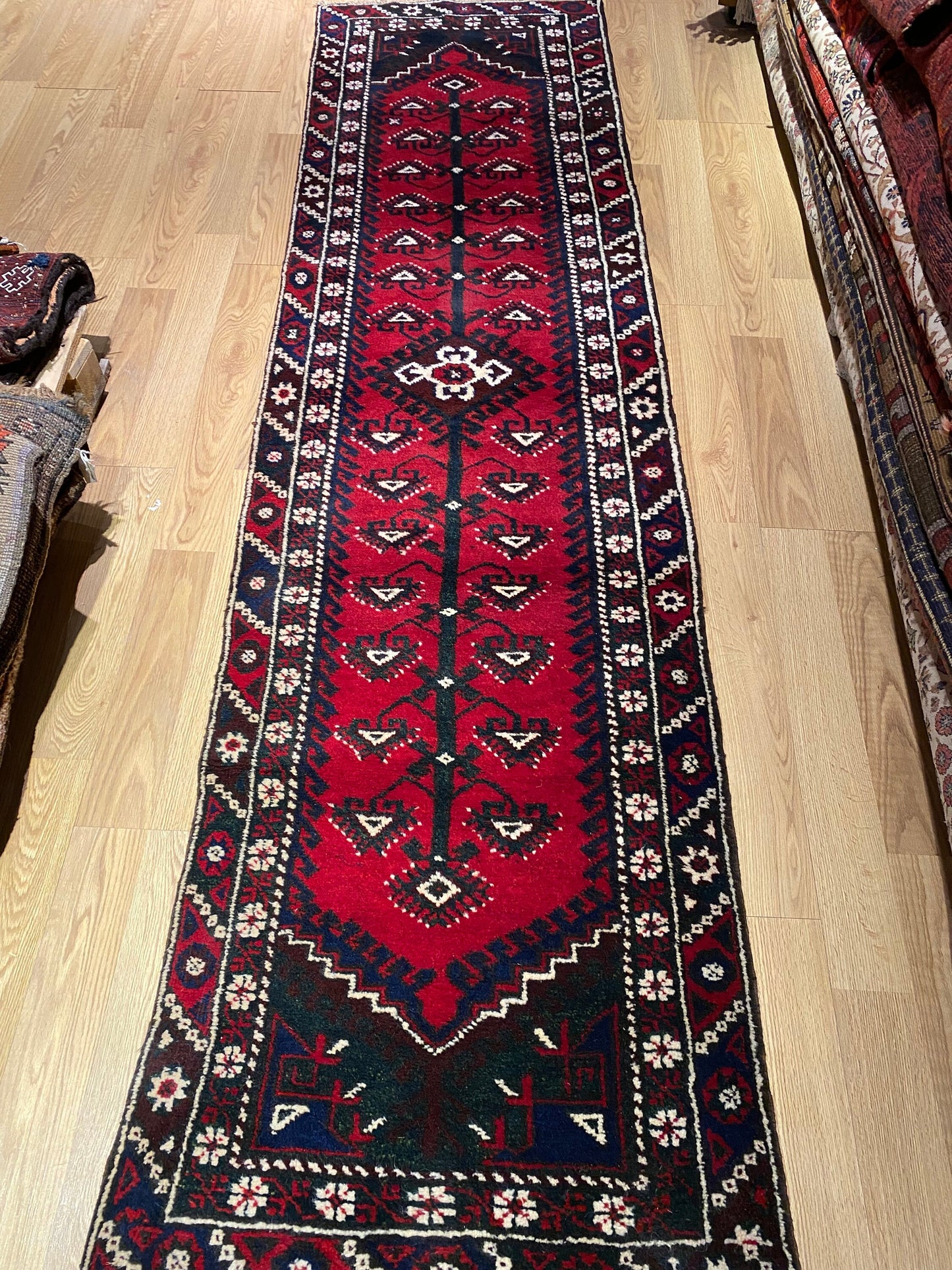 Vintage Runner Rug, Dosemealti Rug, Turkish Runner Rug, 2x10 Runner Rug