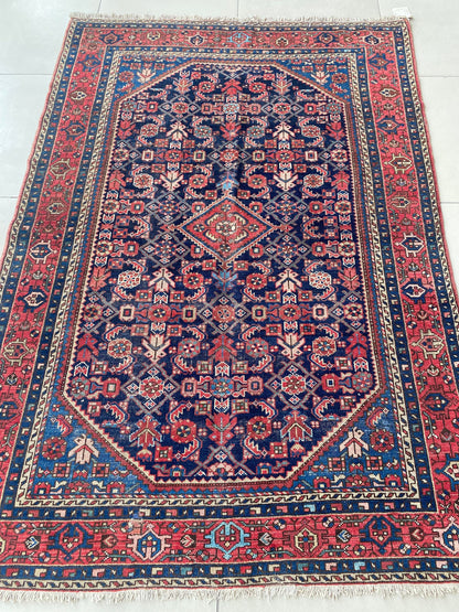 Antique Kurdish Rug, 4x7 Rug, Antique Anatolian Rug, Anatolian Kurdish Rug, Kurdish Tribal Rug