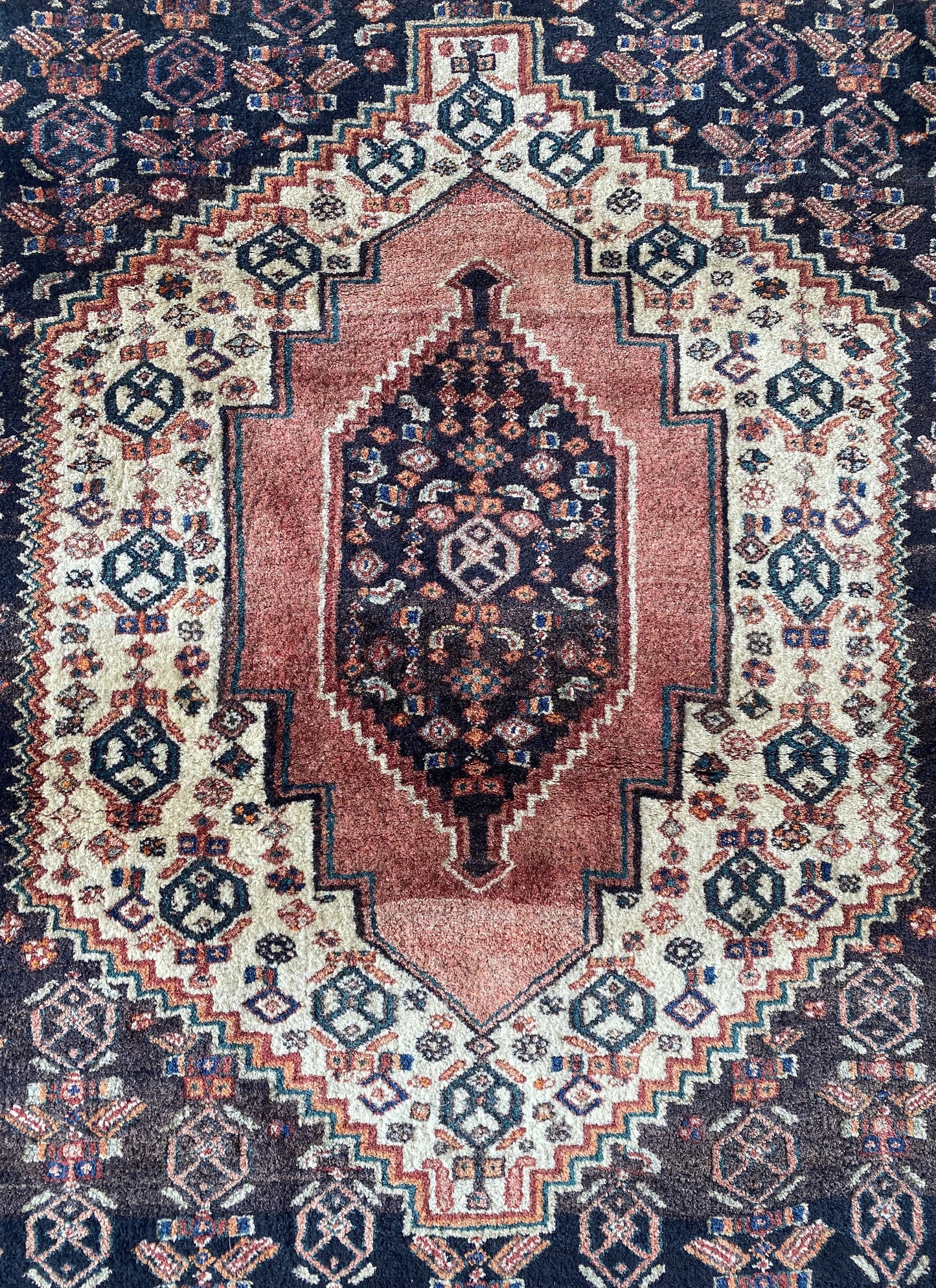 Antique Kurdish Rug, Antique Kurdish Carpet, 4x5 Rug