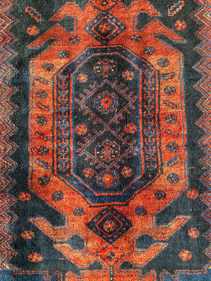 Antique Kurdish Rug, Antique Kurdish Carpet, Tribal Kurdish Rug, Nomadic Kurdish Rug, 5x10 Rug