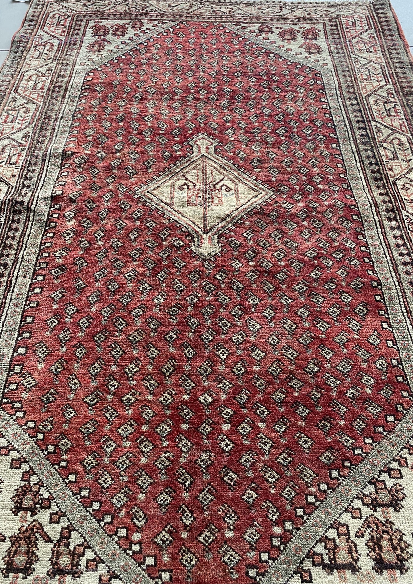 Antique Kurdish Rug, Antique Kurdish Carpet, 4x7 Rug