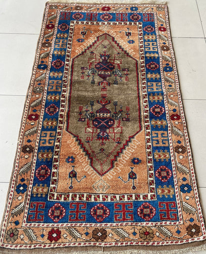 Vintage Turkish Yahyali Rug