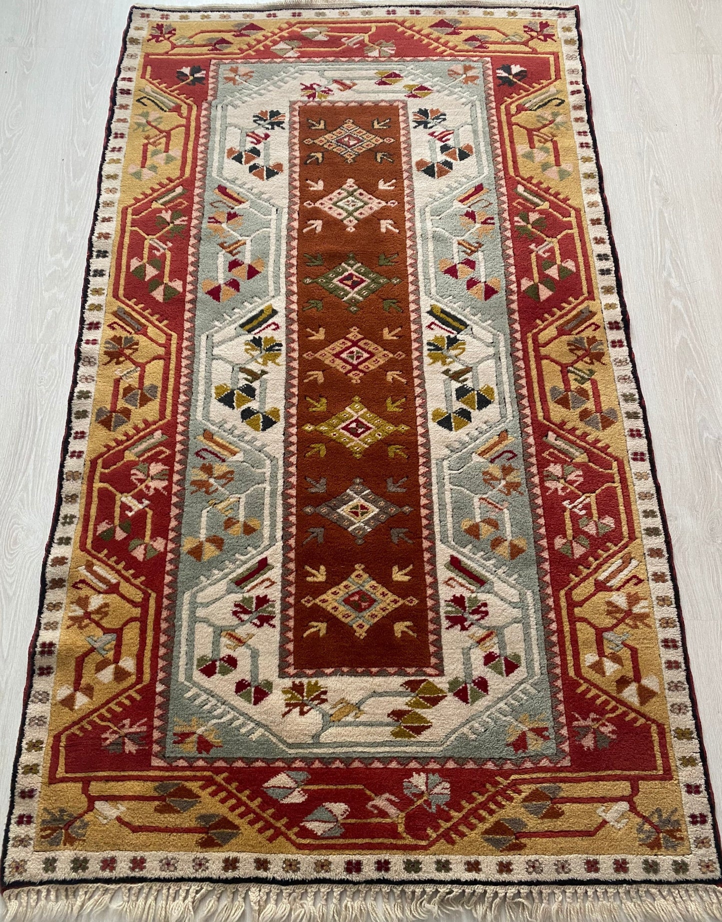 Vintage Turkish Milas Rug