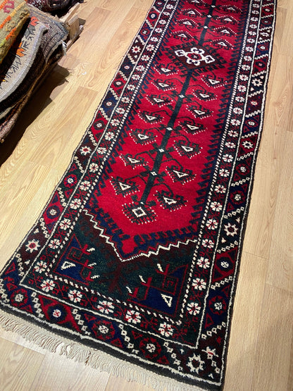 Vintage Runner Rug, Dosemealti Rug, Turkish Runner Rug, 2x10 Runner Rug