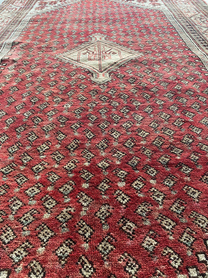 Antique Kurdish Rug, Antique Kurdish Carpet, 4x7 Rug