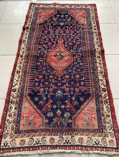 Antique Kurdish Rug,Oriental Rug,Handwoven Rug,Handmade Rug,4x7 Rug,Old Rug,Antique Rug,Boteh Rug,Kurdish Rug,Anatolian Rug,Nomadic Rug